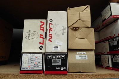 Lot 4579 - Assortment of Lilin CCTV cameras and mounting...