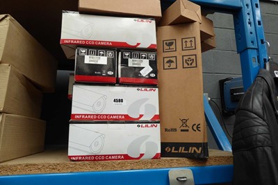 Lot 4580 - Assortment of CCTV equipment including Lilin...