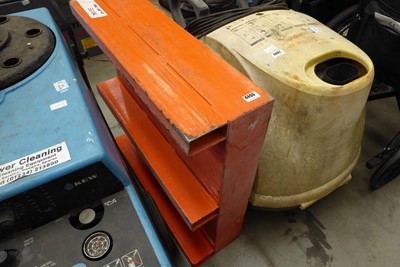Lot 4496 - Orange metal oil spill tray