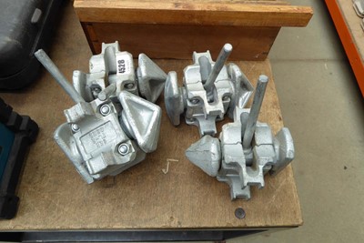 Lot 4528 - Four specialist clamps marked SEHTL-2