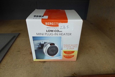 Lot 4592 - Bergström low cost mini plug in heater, boxed