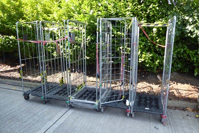 Lot 4336 - 5 collapsible metal stillages