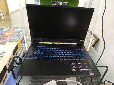 Lot 2127 - ASUS TUF gaming laptop model FA507, with AMD...