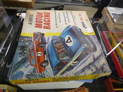 Lot 2133 - Boxed Airfix motor racing MR185 set, with some...