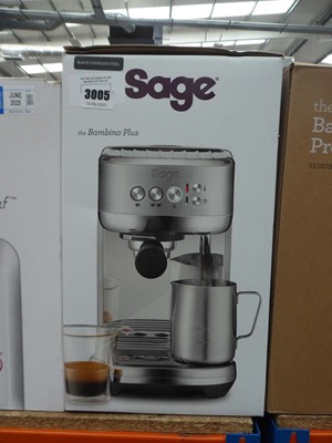 Lot 3005 - Sage Bambino Plus Coffee machine