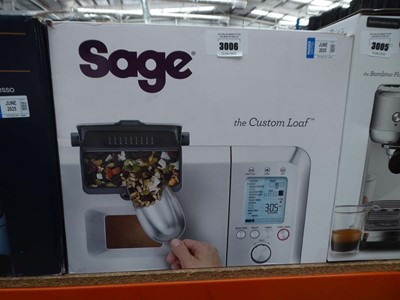 Lot 3006 - Sage custom loaf bread maker