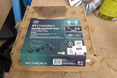 Lot 4625 - Masterplug EV charging 5m mode 3 charging...