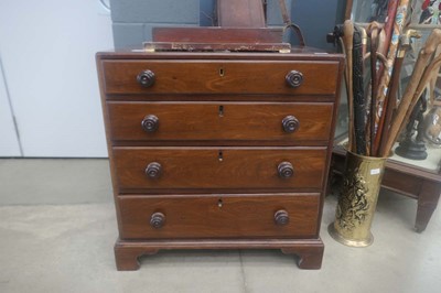 Lot 5001 - Victorian mahogany chest of four drawers