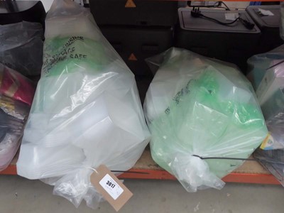 Lot 3017 - 2 Bags of Food containers