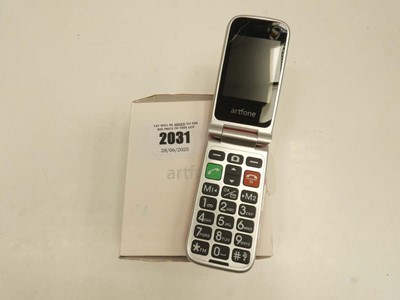 Lot 2031 - Artfone flip mobile with box