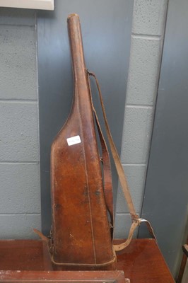 Lot 5003 - Leather leg of mutton gun case