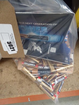 Lot 3021 - Bag containing batteries