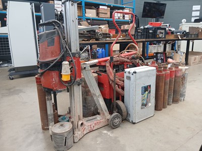 Lot 4508 - Hilti concrete drilling rig with accessories,...