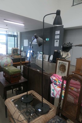 Lot 5107 - Two adjustable floor lamps