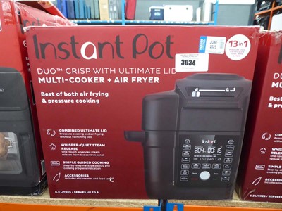 Lot 3034 - Instant Pot Multicooker and air fryer