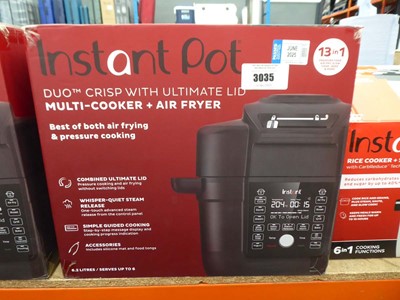 Lot 3035 - Instant Pot Multicooker and air fryer