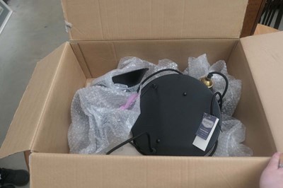 Lot 5117 - Boxed black metal ceiling light