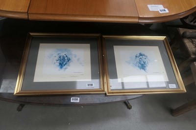 Lot 5119 - Pair of limited edition David Sheppard big cat...