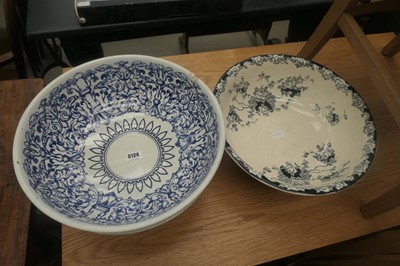 Lot 5124 - Two floral patterned washstand bowls