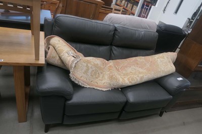 Lot 5127 - Leather effect two seater reclining sofa