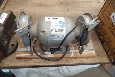 Lot 4647 - Hilka 6" bench grinder