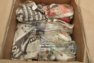 Lot 4648 - Box of assorted pint glasses