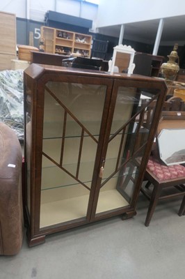 Lot 5144 - 1950s glazed double door china cabinet