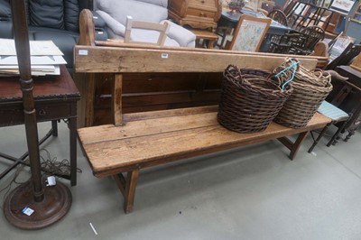 Lot 5152 - 7ft pine school bench