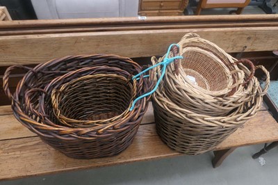 Lot 5153 - Large quantity of wicker baskets