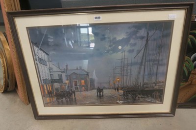 Lot 5030 - Print of Liverpool docks