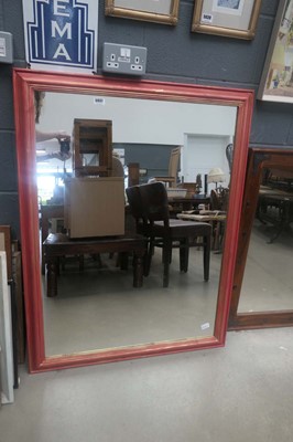 Lot 5037 - Rectangular mirror in painted frame