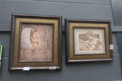 Lot 5038 - Pair of neoclassical and Egyptian prints