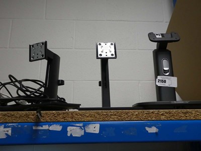 Lot 2150 - Selection of 3 monitor stands