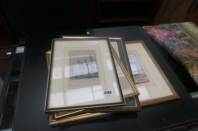 Lot 5163 - Quantity of cathedral engravings, map, plus a...