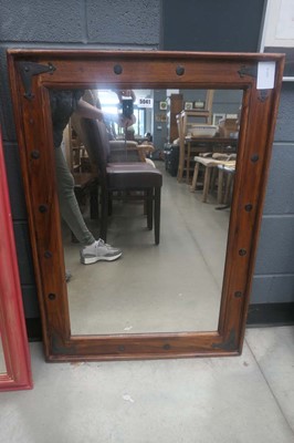 Lot 5041 - Rectangular mirror in Jali frame