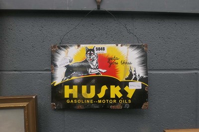 Lot 5046 - Husky enamelled sign