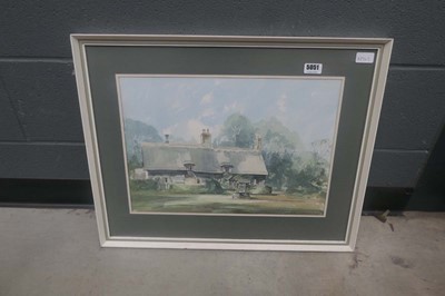 Lot 5051 - Framed and glazed David Green watercolour...