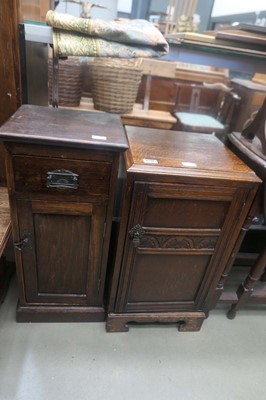 Lot 5174 - Two stained beech pot cupboards