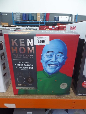 Lot 3069 - 2 Ken Hom carbon steel woks