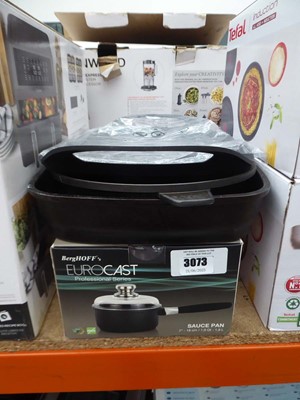 Lot 3073 - Euro Classed Berkoff saucepan plus a pan,...