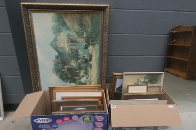 Lot 5052 - 2 boxes of paintings and prints to include...