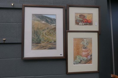 Lot 5054 - 3 Patricia Dale watercolours, Mediterranean...