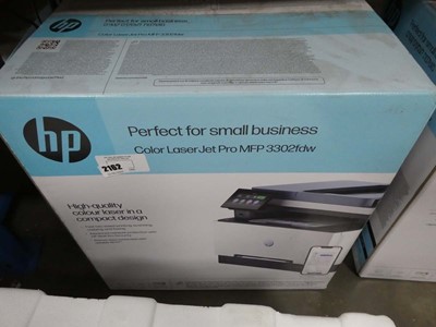 Lot 2162 - Boxed HP colour Laserjet Pro MFP3302FDW printer
