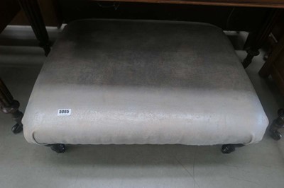 Lot 5065 - Faux leather upholstered footstool