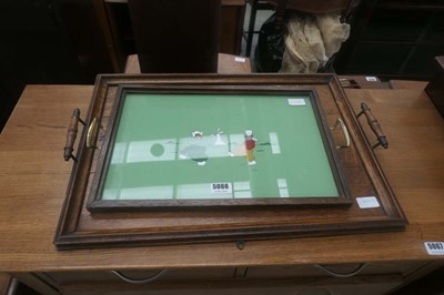Lot 5066 - 2 Dutch themed and oak trays