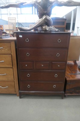 Lot 5069 - Stag multi-drawer chest