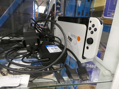 Lot 2167 - Unboxed Nintendo Switch Oled with docking...