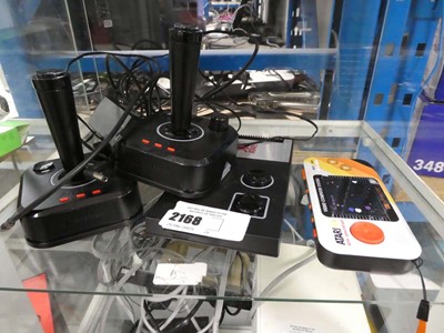 Lot 2168 - Selection of Atari retro controllers, along...