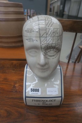 Lot 5086 - Phrenology head
