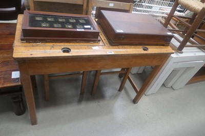 Lot 5092 - Twin berth child's school desk plus a pair of...